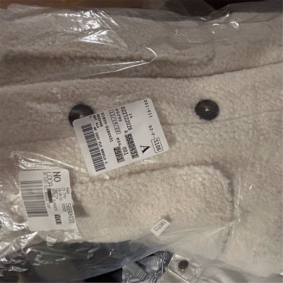 Lands' End Women's Ivory Sherpa Teddy Coat L petite Winter Overcoat - Picture 15 of 15